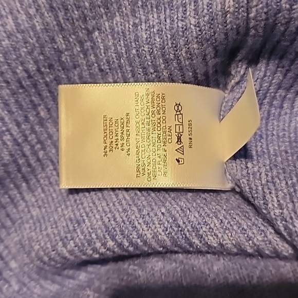 Express Princess Blue Ribbed Cardigan Sweater - Picture 4 of 4